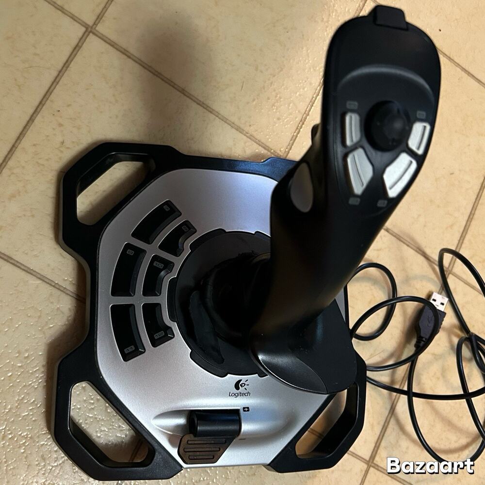 Logitech Extreme 3D Pro USB Wired PC Flight Joystick Controller Black/Silver